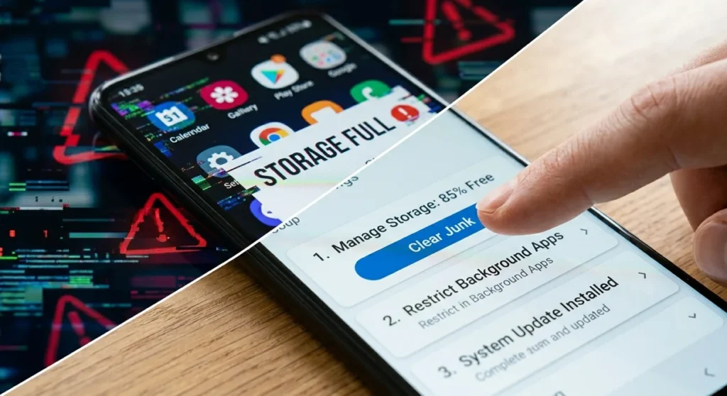 Why Is My Android Phone So Slow? Real Reasons and Fixes That Actually Work 1 image of a clean interface explaining why is my Android phone is so slow by illustrating common reasons like background app activity and fixes that actually work.