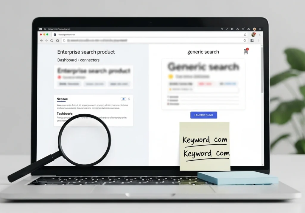 Side-by-side search tool pages illustrating confusion between gosearch and searchgo keywords.
