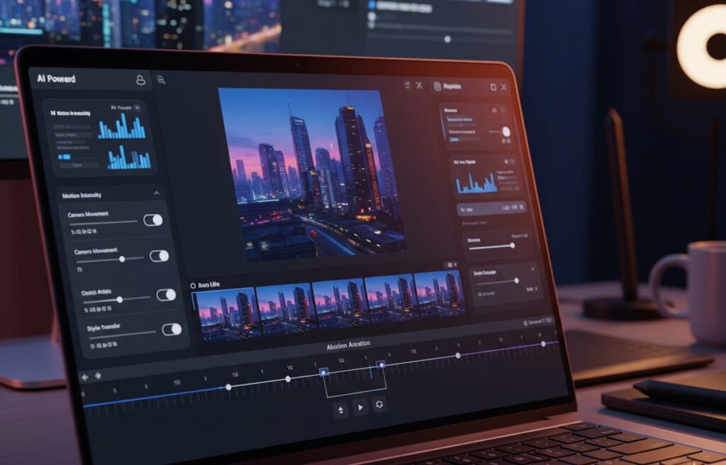 AI image to video generator used by creators after researching content with how to see transcript on YouTube
