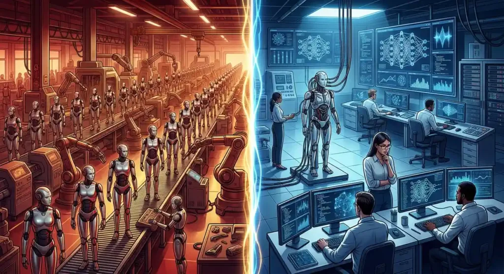 China vs USA humanoid robotics race in 2026 — China leads 
in volume production while US focuses on AI and software depth